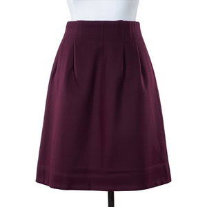 Vintage J McLaughlin Wool Plum Colored Mini Skirt Sz 4